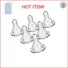 Dr. Brown's Natural Flow Y-Cut Narrow Baby Bottle Silicone Nipple, Ideal for Thi