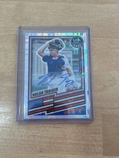 2026 Panini Nolan Traeger USA Stars & Stripes Prizm Silver Pandora Auto /225