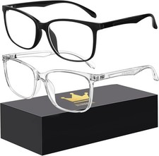 hunsquer Blue Light Glasses for Women Blue Light Blocking Glasses Men Computer G