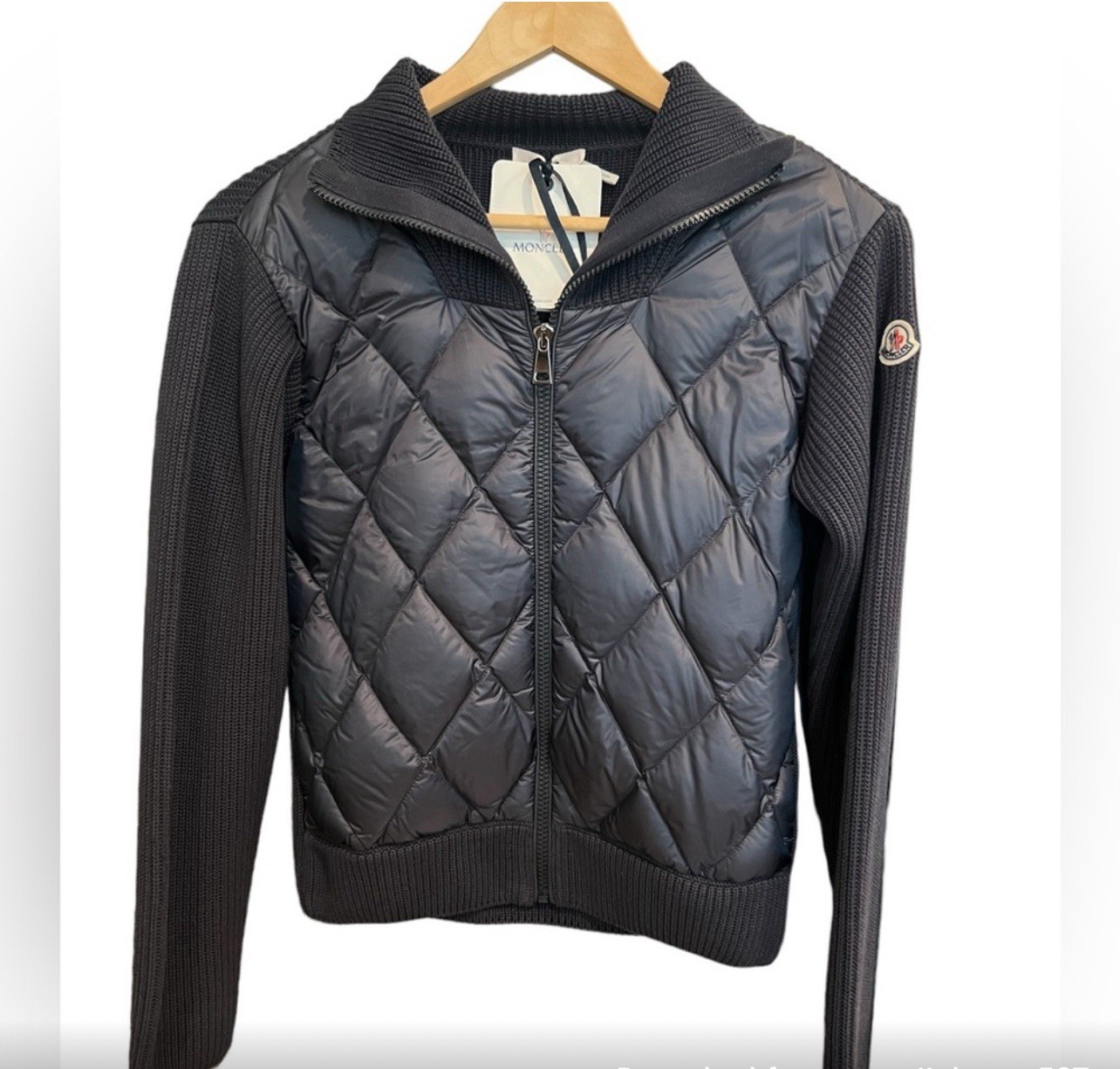 Moncler Navy Jacket Girls Size 12 Fits Women Xxs