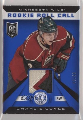 2013-14 Totally Certified Rookie Roll Call Blue Prime 49/50 Charlie Coyle RC i9w