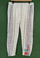 Johnny Was Mazey Embroidered Floral Print Sat...