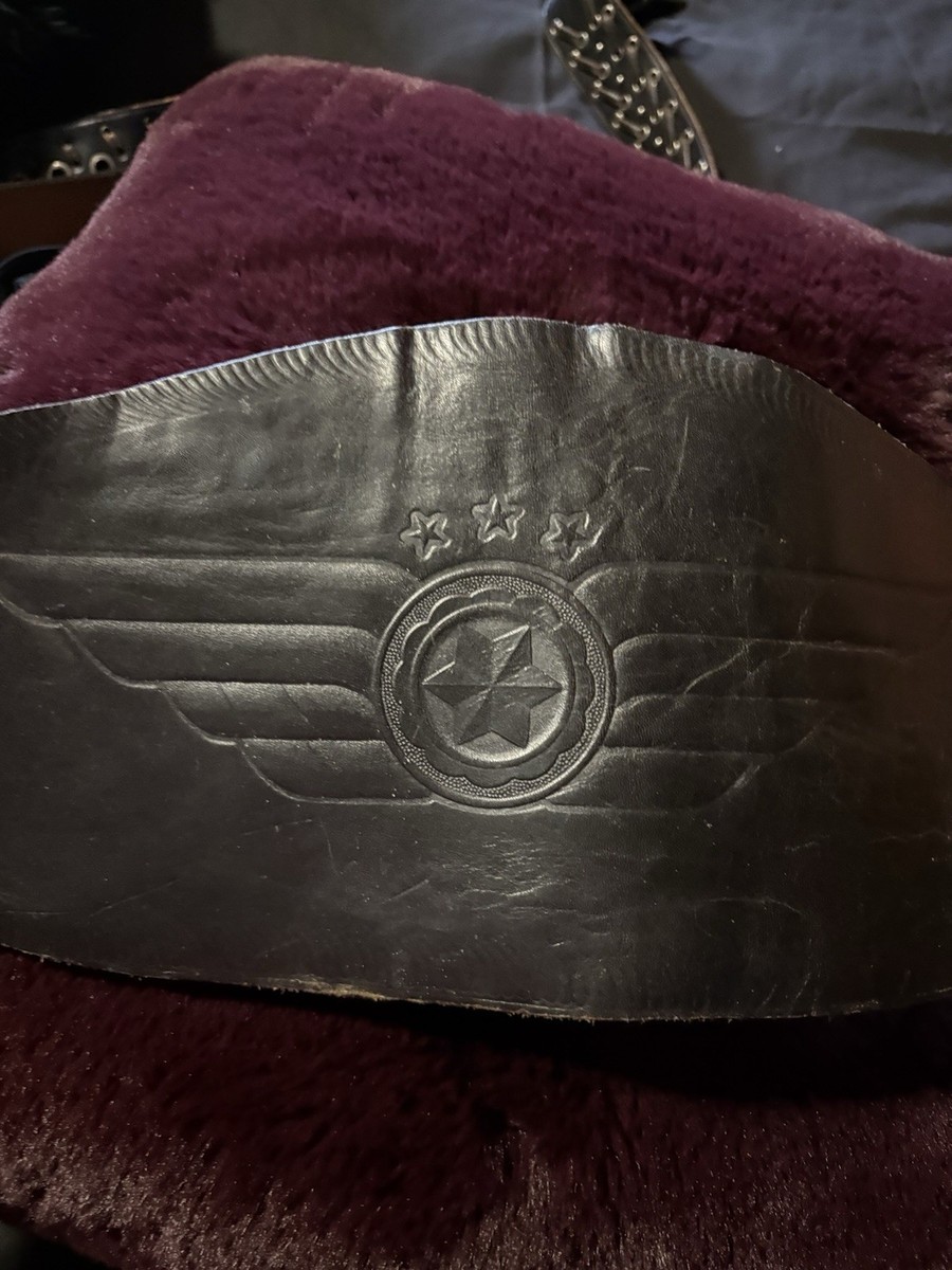 Vintage Black Biker Motorcycle Kidney Belt | eBay