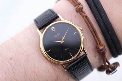 Seiko SX Slim Dress Watch 34mm Clean Working Ref  5Y31-7000