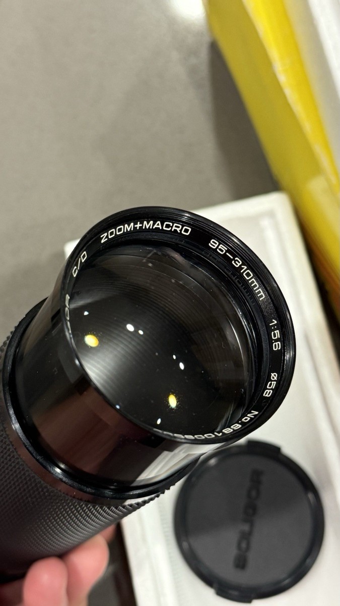 Objectif Zoom Soligor C/D 95-310 Mm F/5.6 – Macro – Monture Canon FD – Occasion