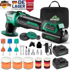 BATOCA S4 Akku Exzenterpolierer 12V mit 2 Akkus&Bürstenloser Poliermaschine Auto
