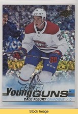 2019-20 Upper Deck Young Guns Speckled Rainbow Foil Cale Fleury #209 READ i9i