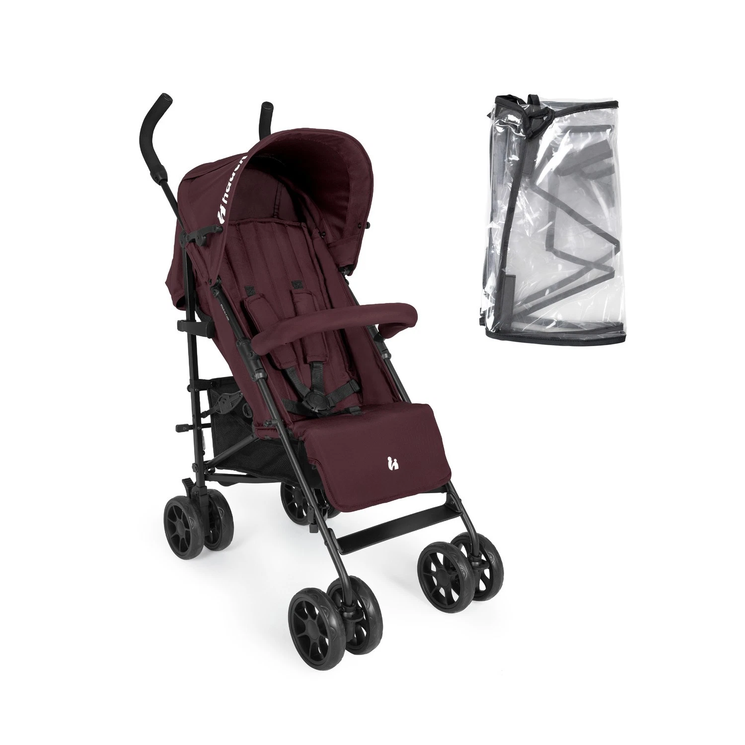 hauck Fold N Care, Blackberry - Lightweight Umbrella Pushchair with Raincover
Opens in a new window