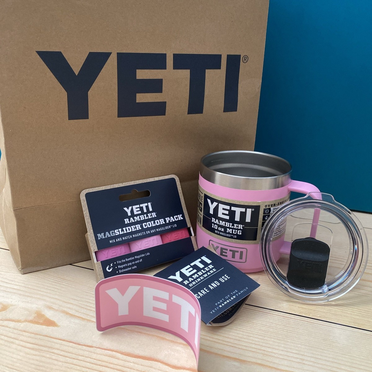 YETI POWER PINK - Stackable Rambler 10oz Coffee Mug W/magslider