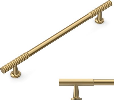 AMERDECO Schrankgriffe Champagner Bronze 6,3 in 160 mm Zinklegierung Ziehen 10 Stück