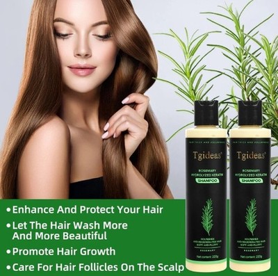Tgideas Organic Rosemary Shampoo keratin treatment Natural Thickening 2 pack