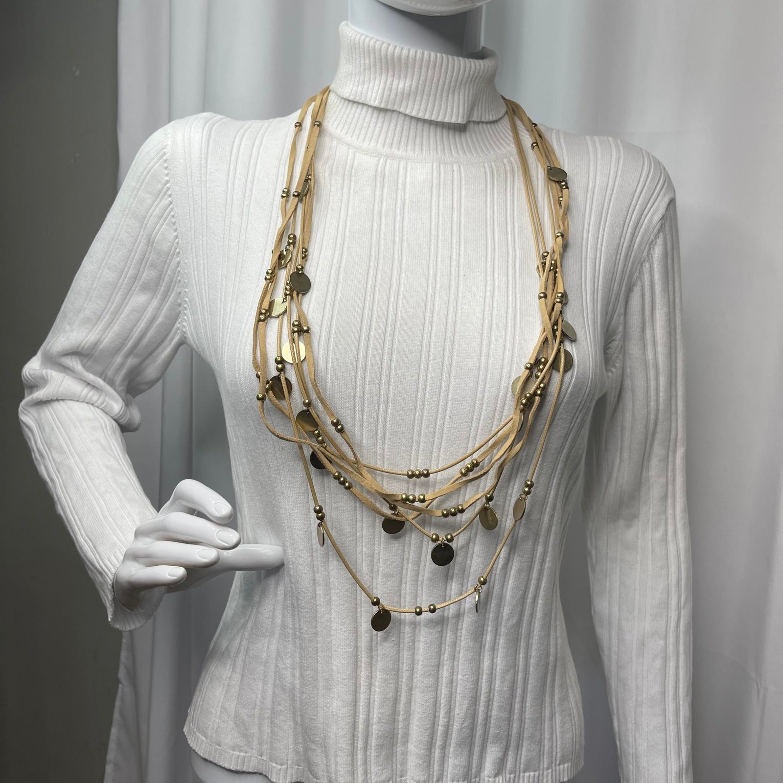 Plunder statement necklace signed costume jewelry… - image 8