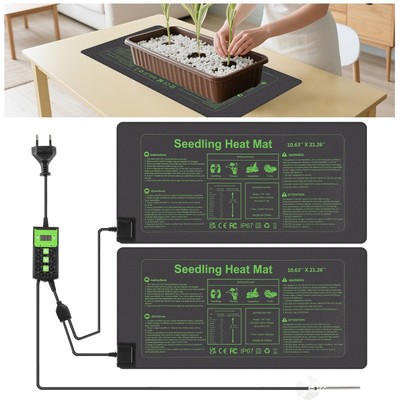Heizmatte All-in-One Pad mit Thermostat Heizkissen Terrarium 27W/55W 1/2 Stück