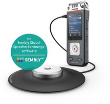 Philips VoiceTracer DVT8115 Meeting Recorder with Sembly AI Speech-to-Text