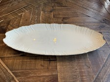 Formalities by Baum Bros China Gold Trim Loaf Bread Tray Dish 20.5”X8” Platter