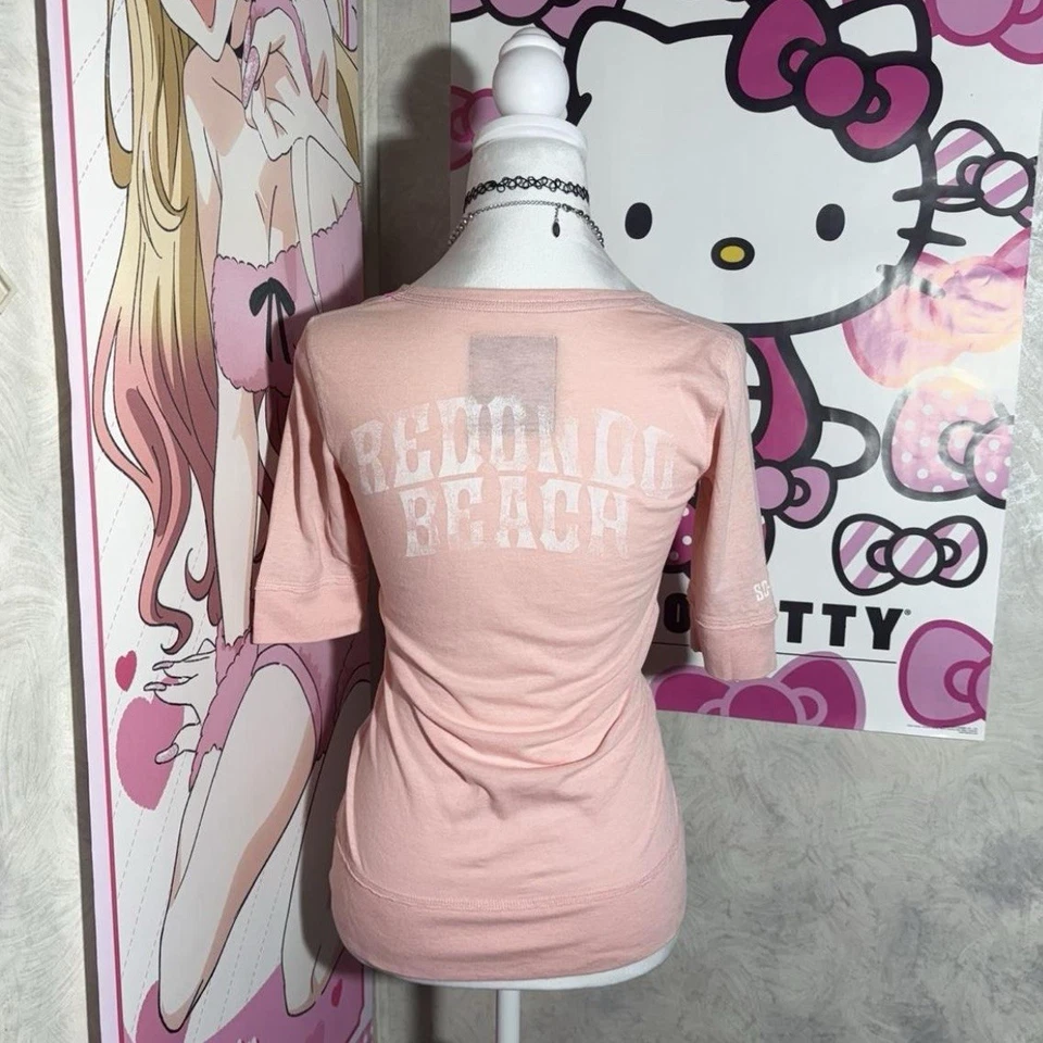 Sudadera con capucha babydoll vintage Hollister Co Redondo Beach para mujer Foto 4 de 4