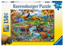 Ravensburger Wildlife Gathering Jigsaw Puzzle  150 Piece Animal Puzzle for Kids