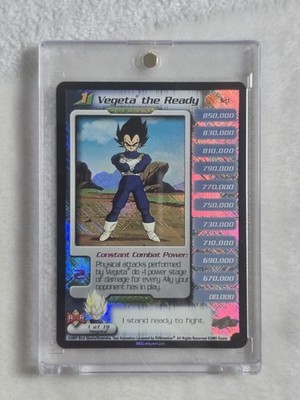 2001 DBZ TCG VEGETA THE READY UNLIMITED FOIL 121 Dragon Ball Z SCORE CCG RARE
