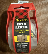 Scotch Box Lock Extreme Grip Packaging Tape w/ Handheld Dispenser, MPN 195