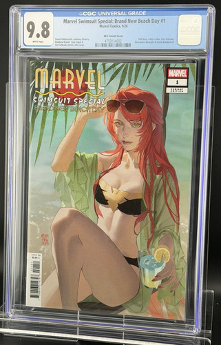 MARVEL SWIMSUIT SPECIAL: BRAND NEW BEACH DAY #1 - CGC 9.8 - AKA VAR - FREE COMIC