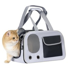 Cat, Dog Carrier for Pets up to 15 lbs, Soft-Sided Collapsible Pet Carrier wi...
