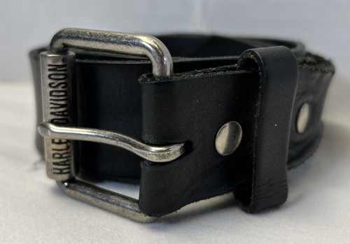 Harley Davidson Black Leather Belt Men’s Size 48