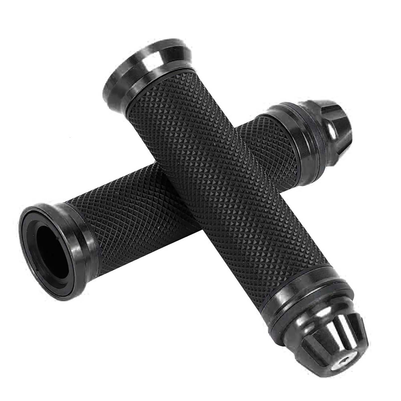 1 Pair Motorcycle Handlebar Grips Stylish Rubber Grip For Bikes And