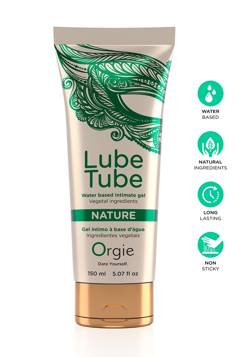 Lubrifiant à l'eau Lube Tube Nature 150ml pour un confort intime optimal et naturel