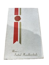 Vintage Herren Taschent&uuml;cher Initiale G Stickerei