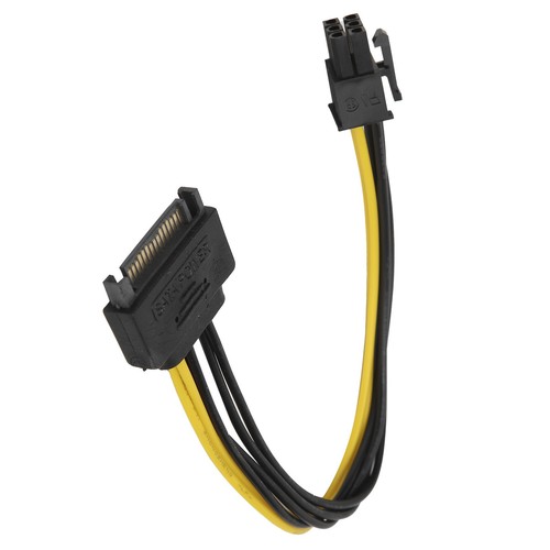 5x 6pin To 15pin Power Cable Graphics Card Power Supply Adapter Conversion Ca FY - Zdjęcie 4 z 24