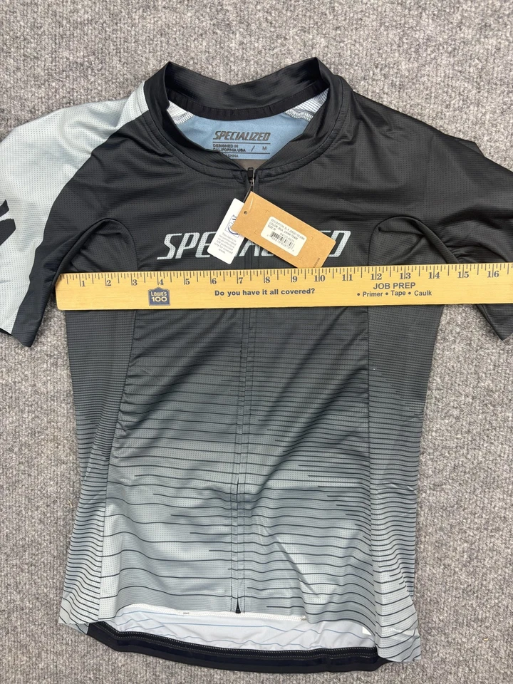 Camiseta deportiva Specialized SL para mujer mediana negra gris carta equipo ciclismo bicicleta nueva Foto 3 de 4