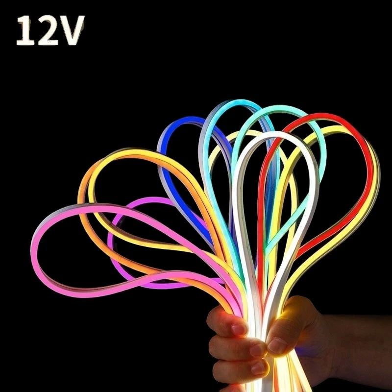 12V Flexible LED Strip Waterproof Sign Neon Lights Silicone Tube 1M 2M 3M 5M USA - Image 4 of 4