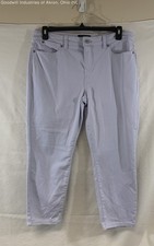 Talbots Women's Light Blue Simply Flattering Crop Jeggings Pants Size 14P