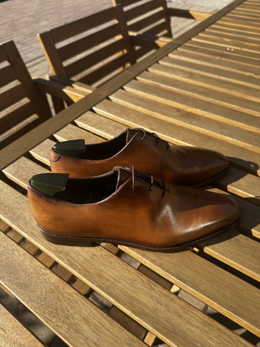 Berluti Alessandro Demesure Oxford Venezia Calf Leather Derby US 8