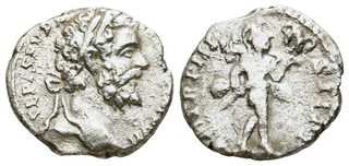 FITZ Rome Septimius Severus Denar 195 AD Mars µFIM56
