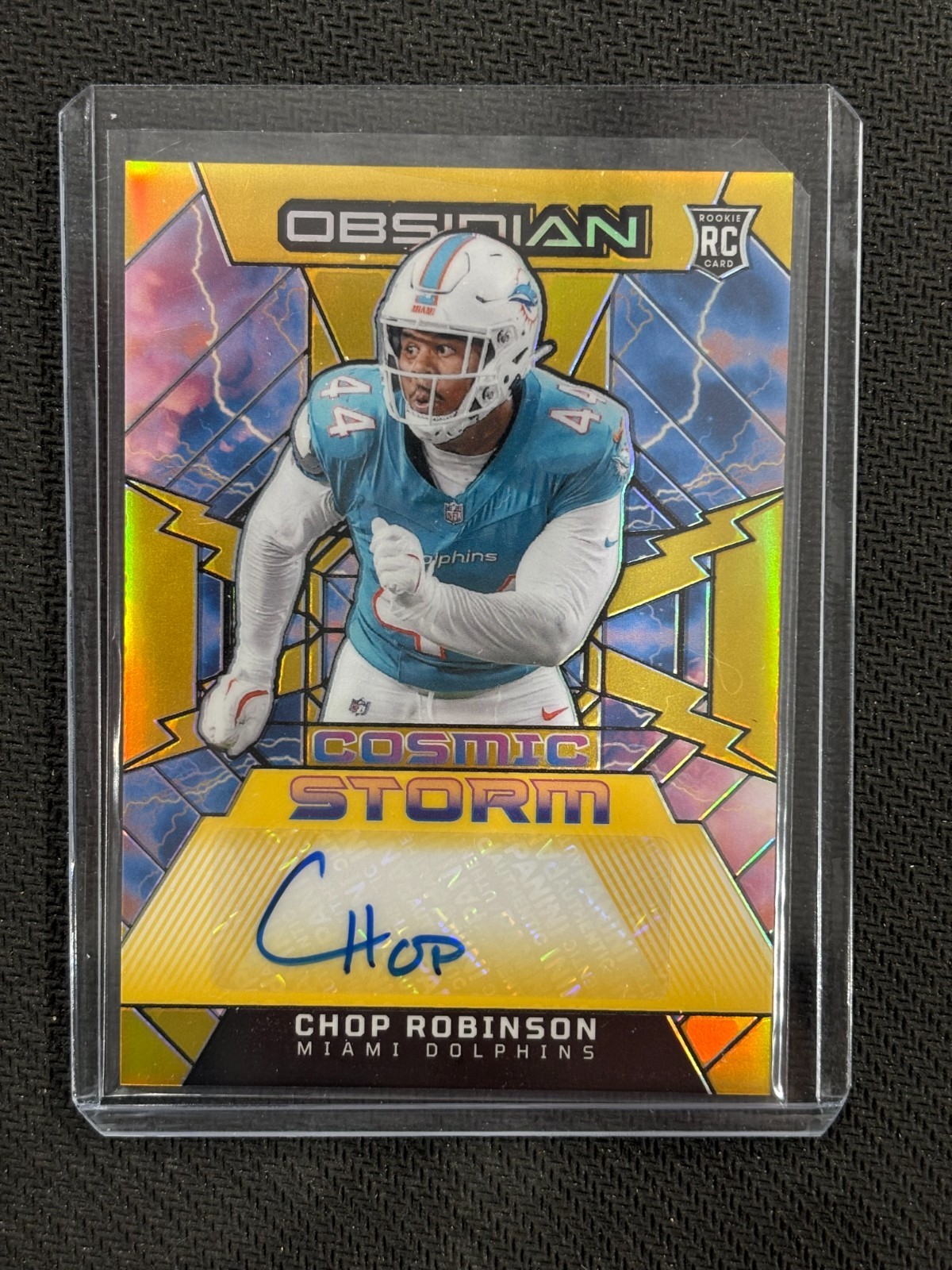 Chop Robinson Panini Obsidian Cosmic Storm Signatures #CSSCRN Gold