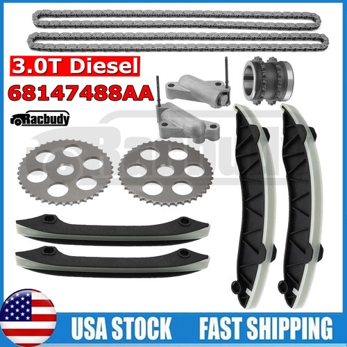 Timing Chain Kit For Jeep Grand Cherokee EXF RAM 1500 3.0L V6 Diesel #68147488AA - Picture 1 of 11