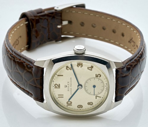 Rolex Oyster Precision ‘1947’ WW2 Era Gents Vintage Cushion Watch 31mm, Superb - Picture 18 of 24