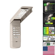 Advanced Garage Door Keypad with Night Light & 5-Device Support – Secure Access