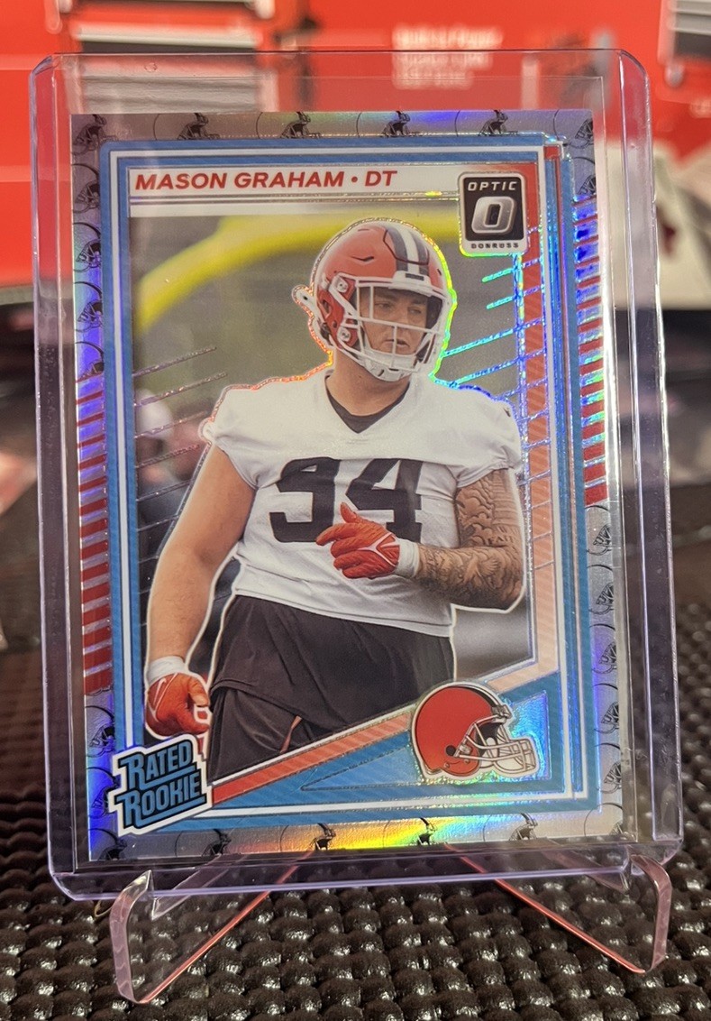 Mason Graham 2025 Panini Donruss Optic #206 Team Logo Prizm Rated Rookie /32