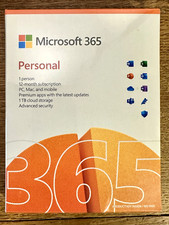 Microsoft Office 365 Personal - 1 Year Subscription SEALED w Key P8 (QQ2-01399)