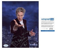 Peter Capaldi "Doctor Who" AUTOGRAPH Signed 'Dr. Who' 8x10 Photo ACOA