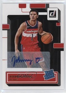 2022-23 Panini Donruss Rated Rookie Signatures Johnny Davis #210 Rookie Auto RC