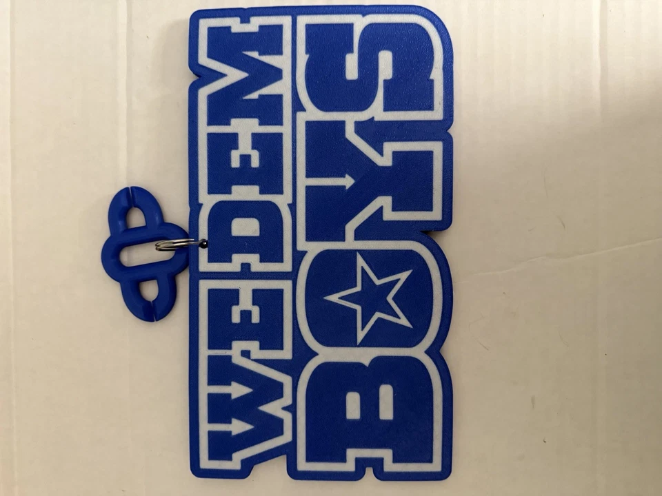 We Dem 男孩 XL 牛仔方形 3D 打印链条 42 英寸长,项链 (PLA+) — 第 2/2 张图片