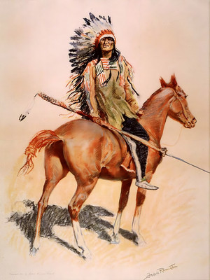 Frederic Remington Sioux Chief. museum quality archival print
