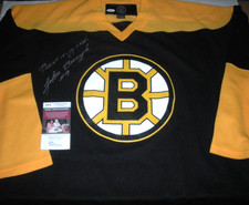 JOHNNY BUCYK BOSTON BRUINS LAST ONE JSA/COA SIGNED OFFICIAL LICENSED NHL JERSEY