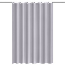 Plain Shower Curtain Mould & Mildew Resistant 180x180cm PEVA Waterproof Curtains