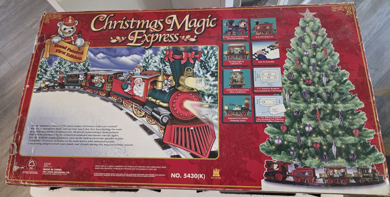 Vtg. Christmas Magic Express Train Set 1996 1st Edition Plays 19 Christmas Tunes