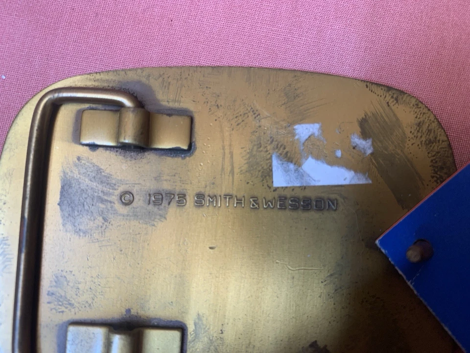 Smith & Wesson Modelo 600 1975 Latón HOSTILE Cinturón Hebilla Jinete de Caballo Foto 4 de 4