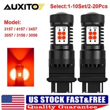 2-20pcs 3157 3156 Led Red Brake Light Tail Stop Lamp Bulb No Hyper Flash Canbus